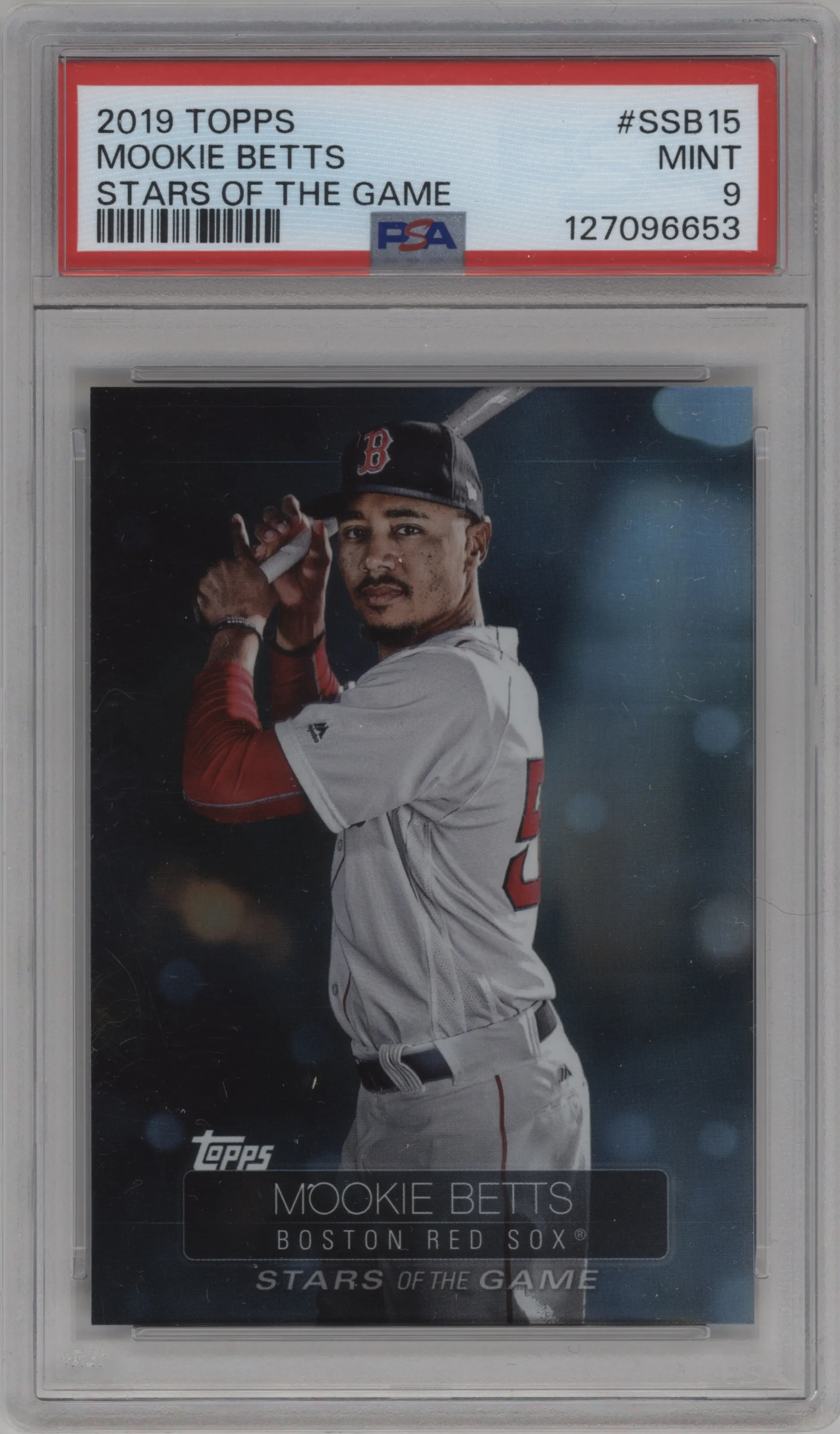 2019 Topps Series 1 Stars of the Game Mookie Betts PSA 9