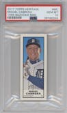 Miguel Cabrera from the 2017 Topps Heritage set graded by PSA and given an overall grade of 10.