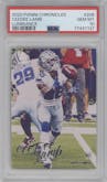 CeeDee Lamb from the 2020 Panini Chronicles set graded by PSA and given an overall grade of 10.