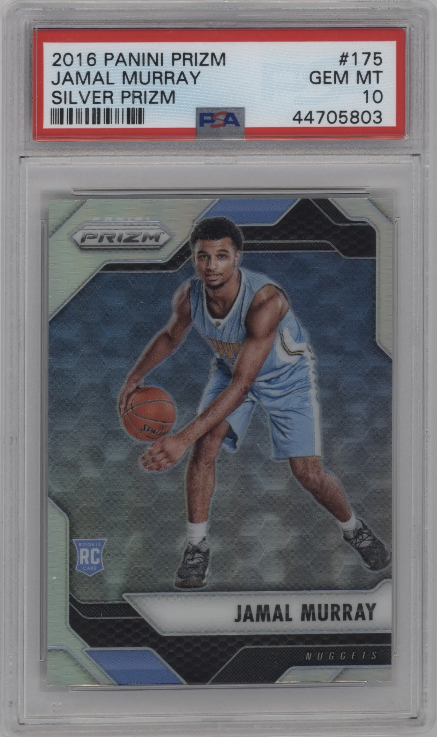 2016 Panini Prizm Jamal Murray Silver Prizm #175 PSA 10