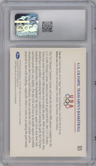 U.S. Olympic Basketball Team from the 1992 Impel U.S. Olympicards set graded by CSG and given an overall grade of 8.5.