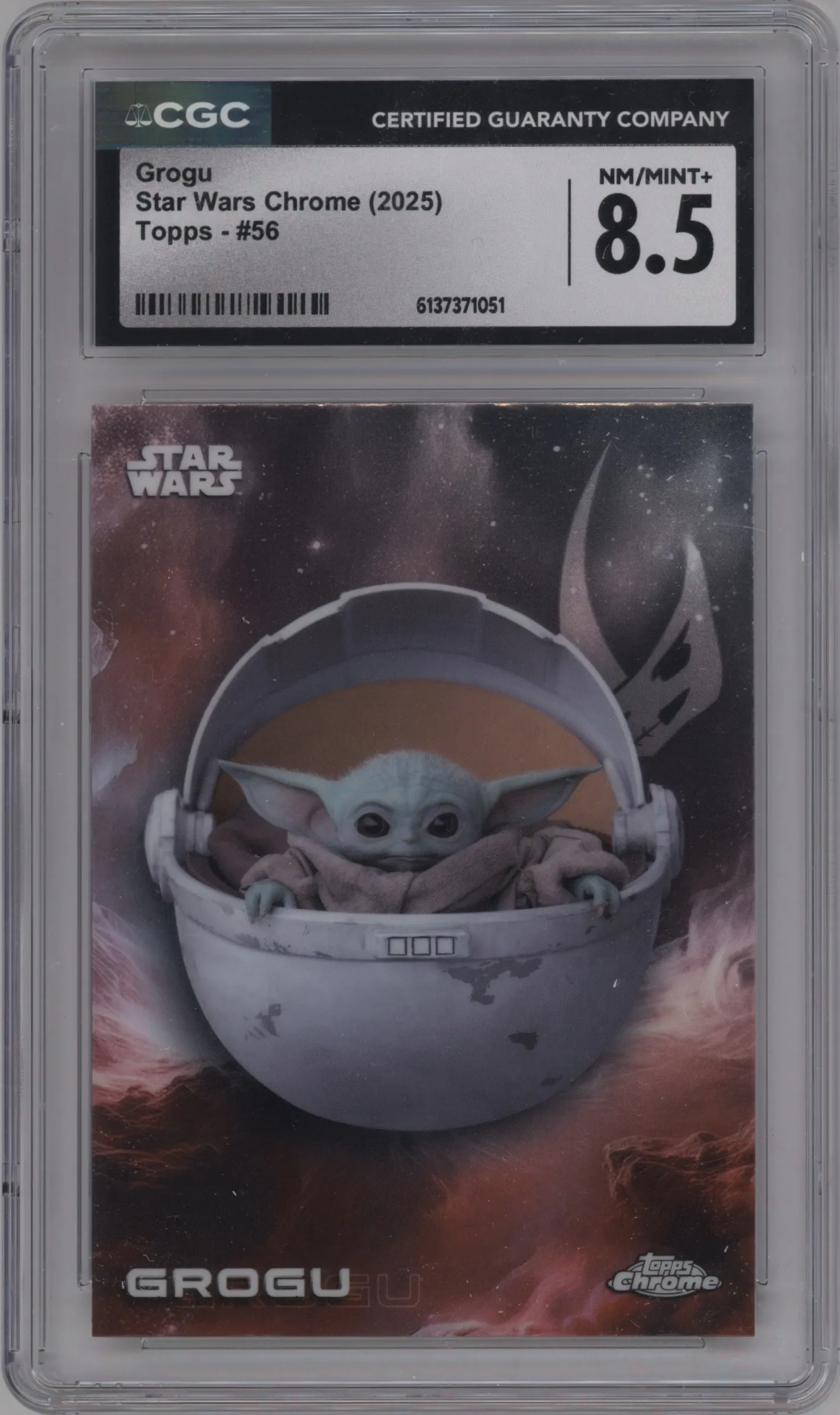 2025 Topps Chrome Star Wars Grogu CGC 8.5