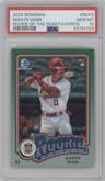 Masyn Winn from the 2024 Bowman set graded by PSA and given an overall grade of 10.