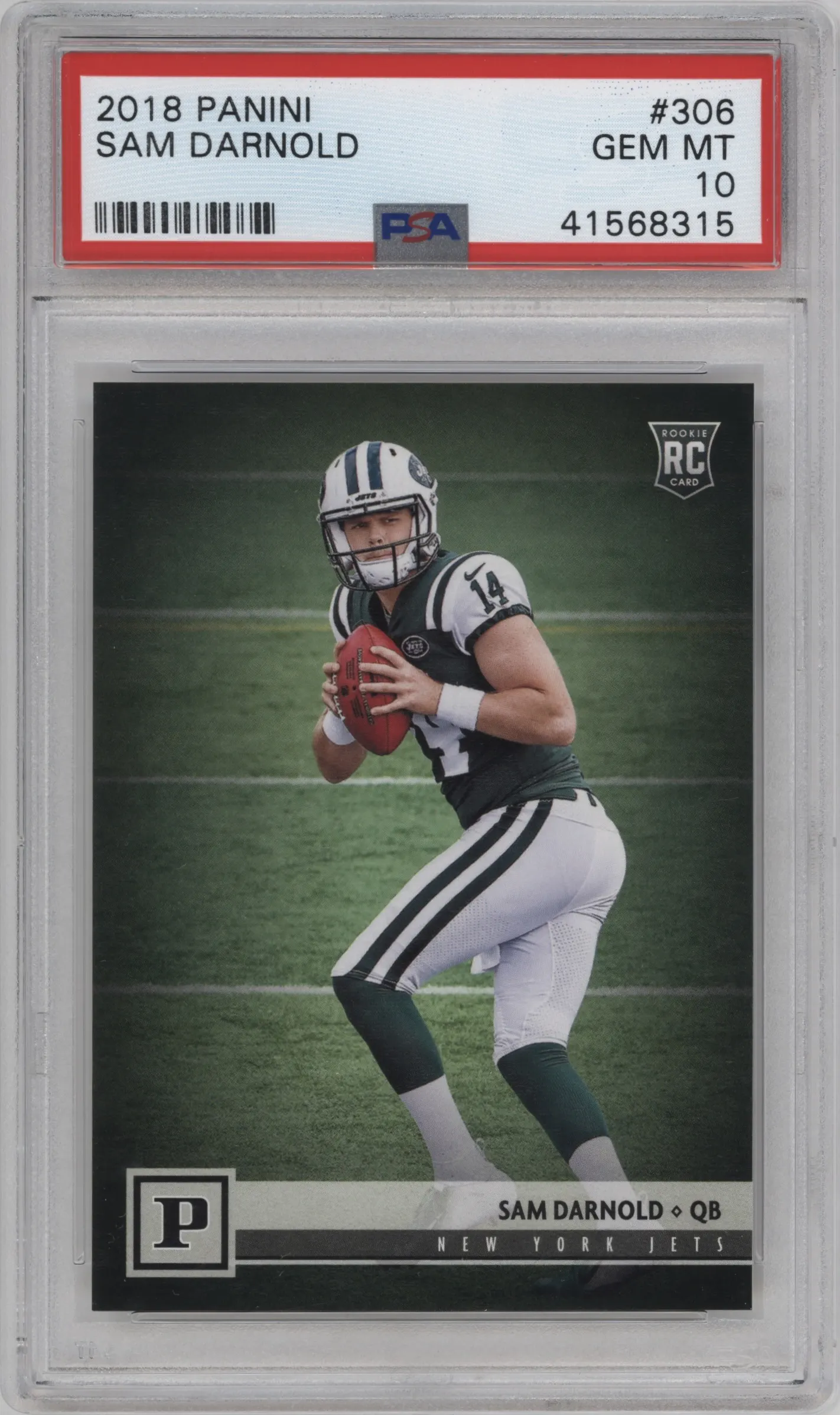 2018 Panini Canvas Rke. Sam Darnold #306 PSA 10