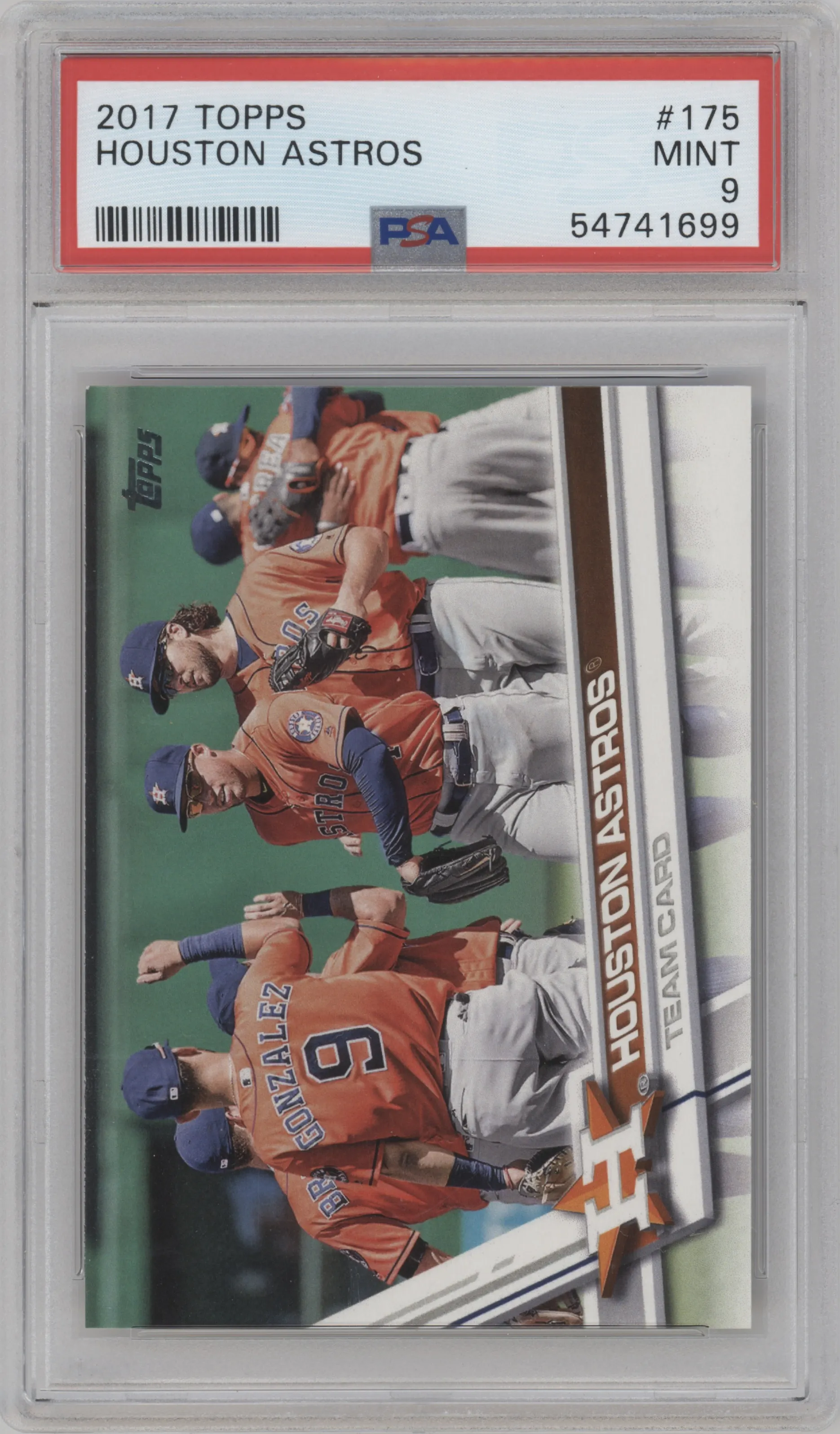 2017 Topps Series 1 Houston Astros PSA 9