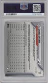 Shohei Ohtani from the 2020 Topps Chrome set featuring a Gold Refractor parallel graded by PSA and given an overall grade of 10.