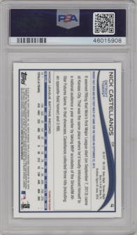 Nick Castellanos from the 2014 Topps Chrome set graded by PSA and given an overall grade of 10.
