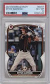 Bryce Eldridge  from the 2023 Bowman Draft set graded by PSA and given an overall grade of 10.