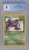 Grimer from the 2000 Pokemon set graded by CSG and given an overall grade of 9.