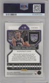 Tyrese Haliburton from the 2021-22 Panini Prizm  set featuring a White Sparkle parallel graded by PSA and given an overall grade of 10.