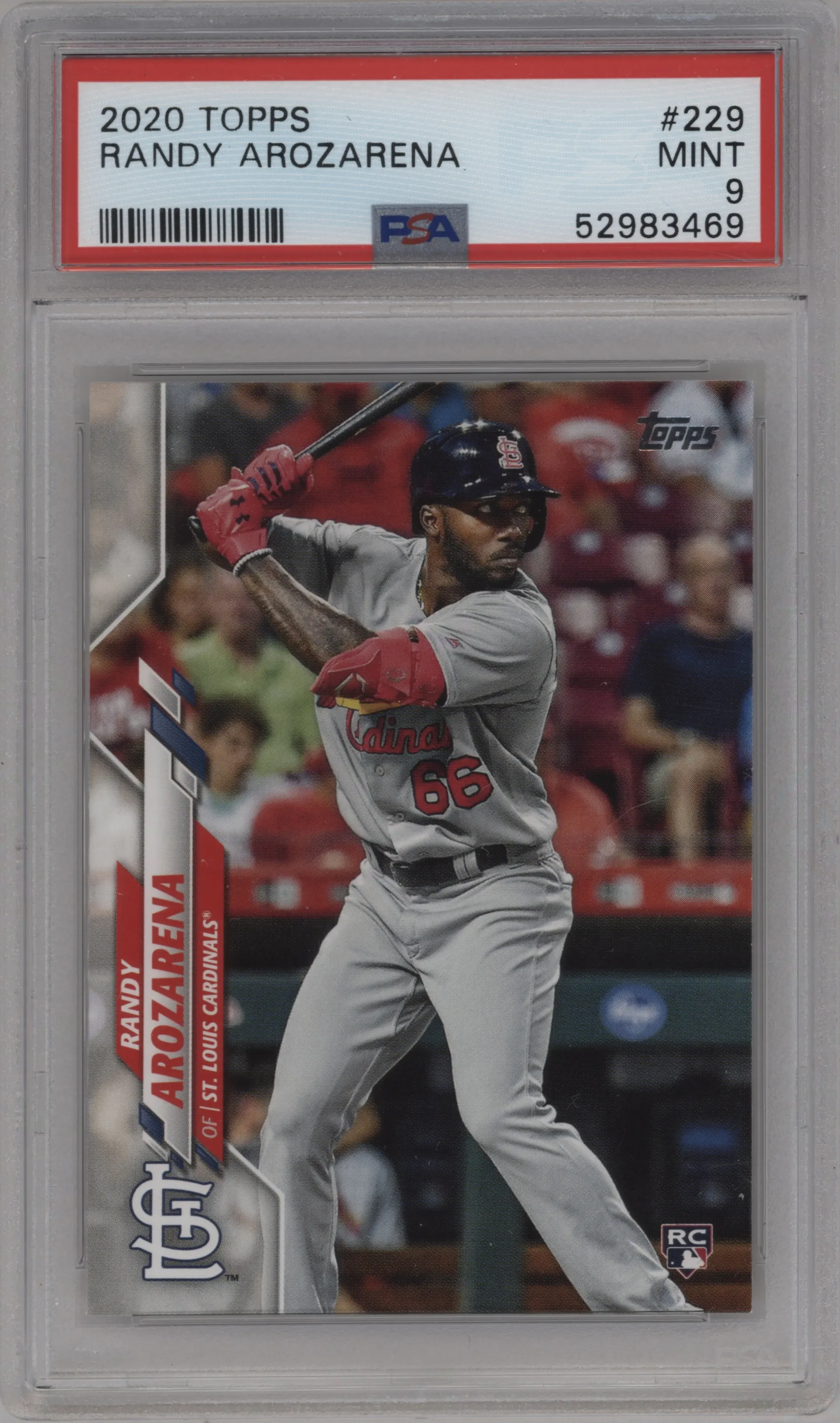2020 Topps Series 1 Randy Arozarena #229 PSA 9