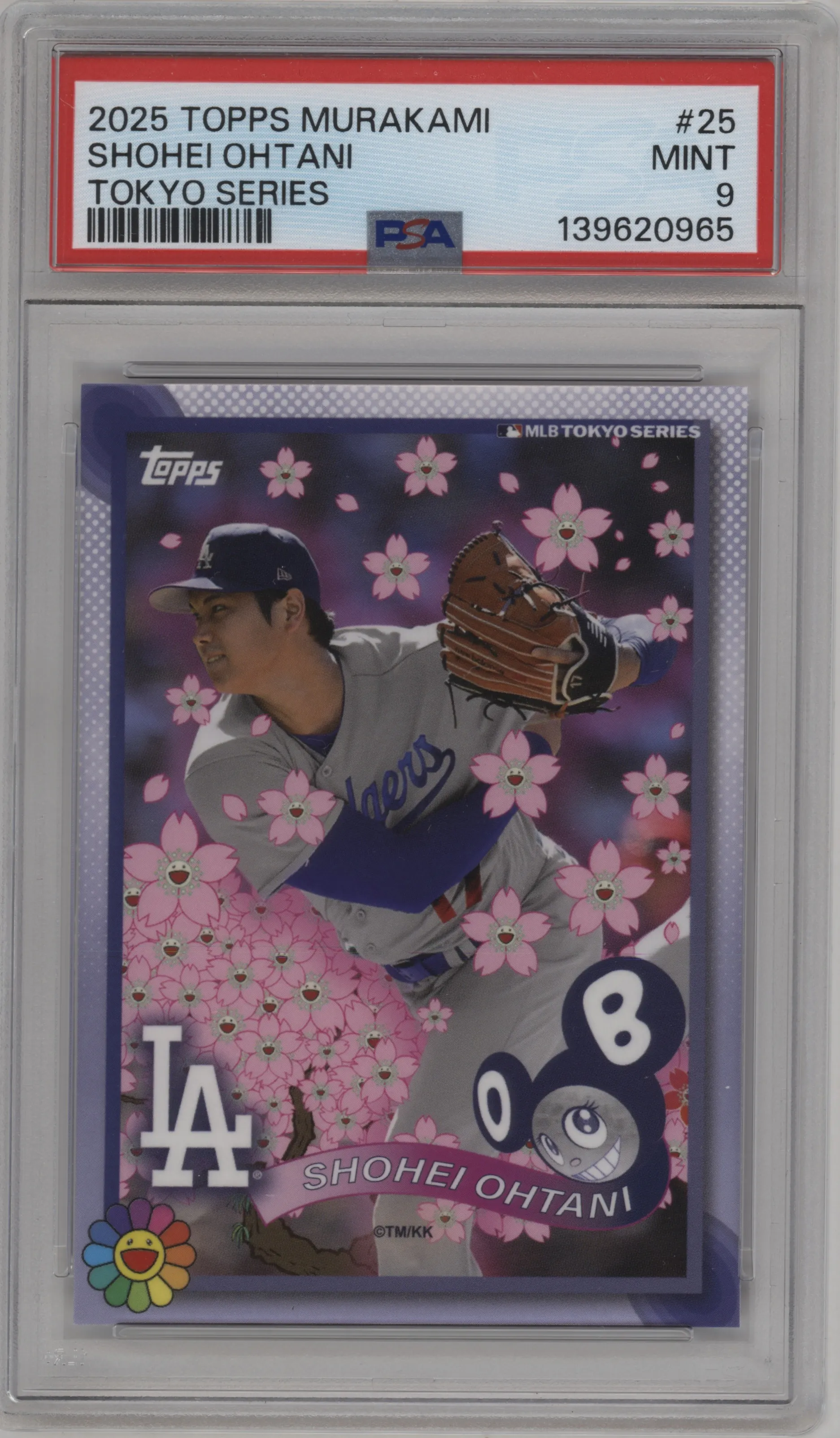 2025 Topps MLB World Tour Tokyo Series Takashi Murakami Complex Exclusive Shohei Ohtani #25 PSA 9