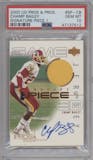 Champ Bailey from the 2000 Upper Deck Pros & Prospects set graded by PSA and given an overall grade of 10.