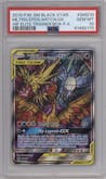 Moltres/Zapdos/Articuno GX from the 2019 Pokemon S&M  set featuring a Hidden Fates Elite Trainer Box parallel graded by PSA and given an overall grade of 10.