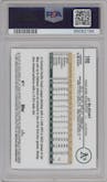 JJ Bleday from the 2024 Topps Chrome set featuring a Gold Refractor parallel graded by PSA and given an overall grade of 10.