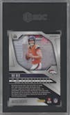Bo Nix from the 2024 Panini Prizm set featuring a Silver Prizm parallel graded by SGC and given an overall grade of 9.