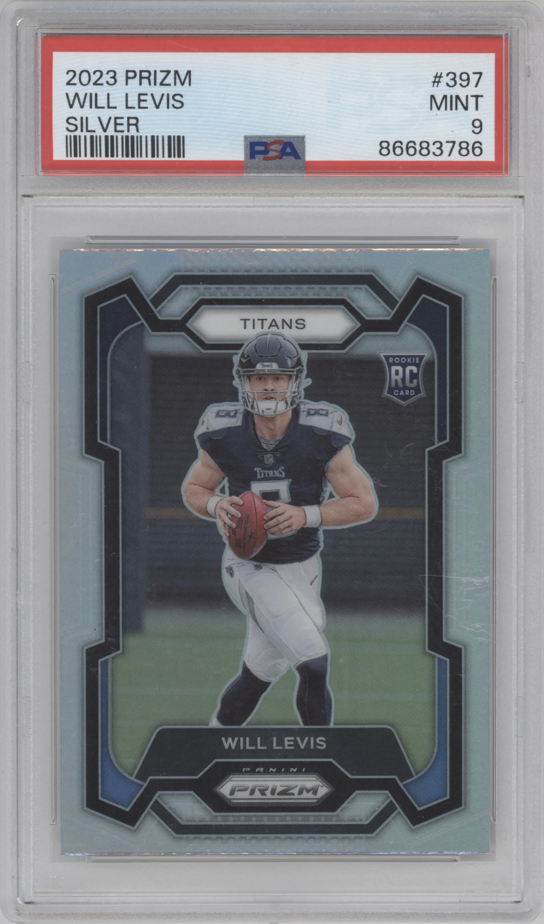 2023 Panini Prizm Will Levis Silver Prizm PSA 9