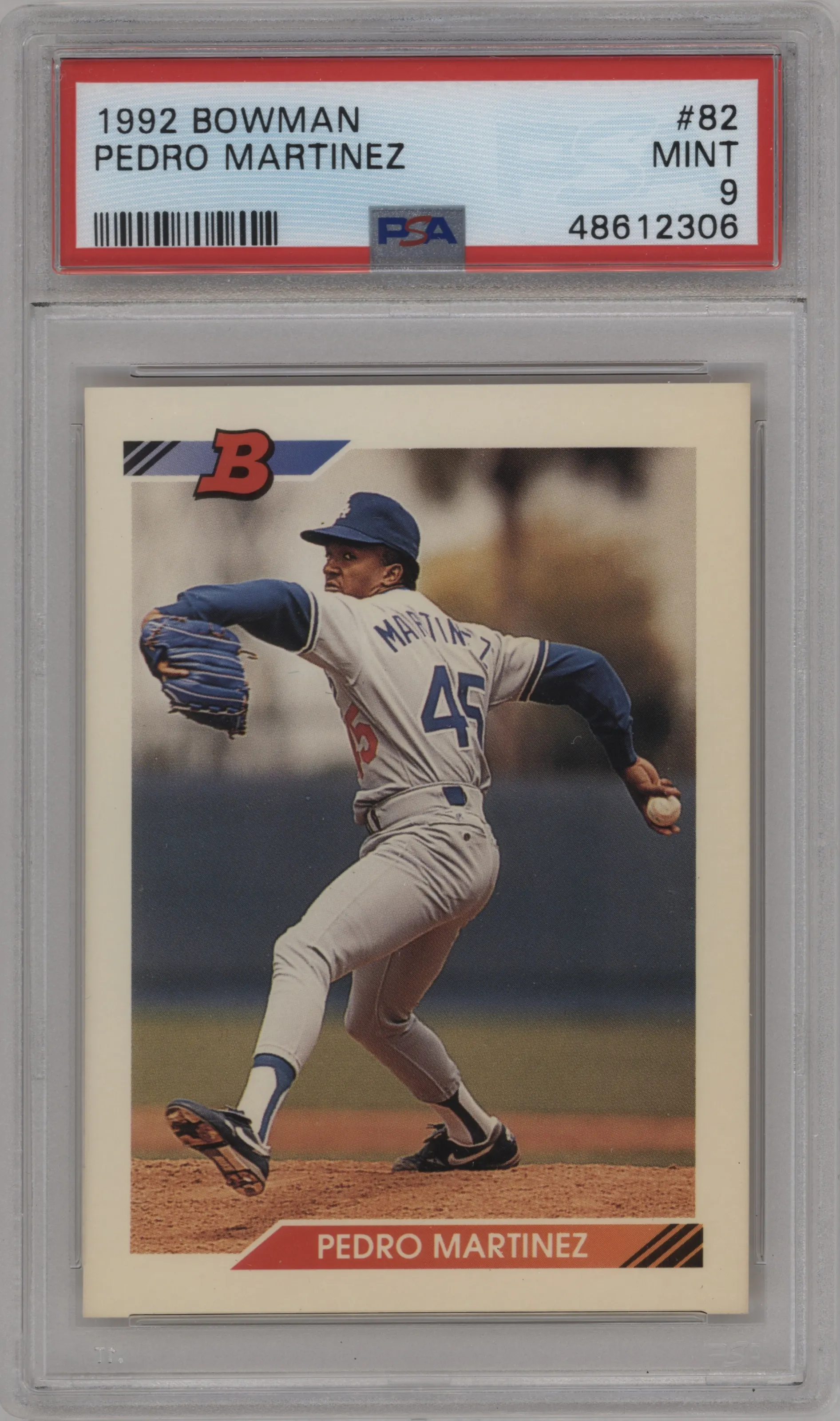 1992 Bowman Pedro Martinez PSA 9
