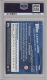 Aaron Judge from the 2017 Topps Chrome set graded by PSA and given an overall grade of 9.