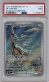 Skarmory from the 2024 Pokemon SV set graded by PSA and given an overall grade of 9.
