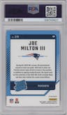 Joe Milton III  from the 2024 Donruss set featuring a Pink parallel graded by PSA and given an overall grade of 10.