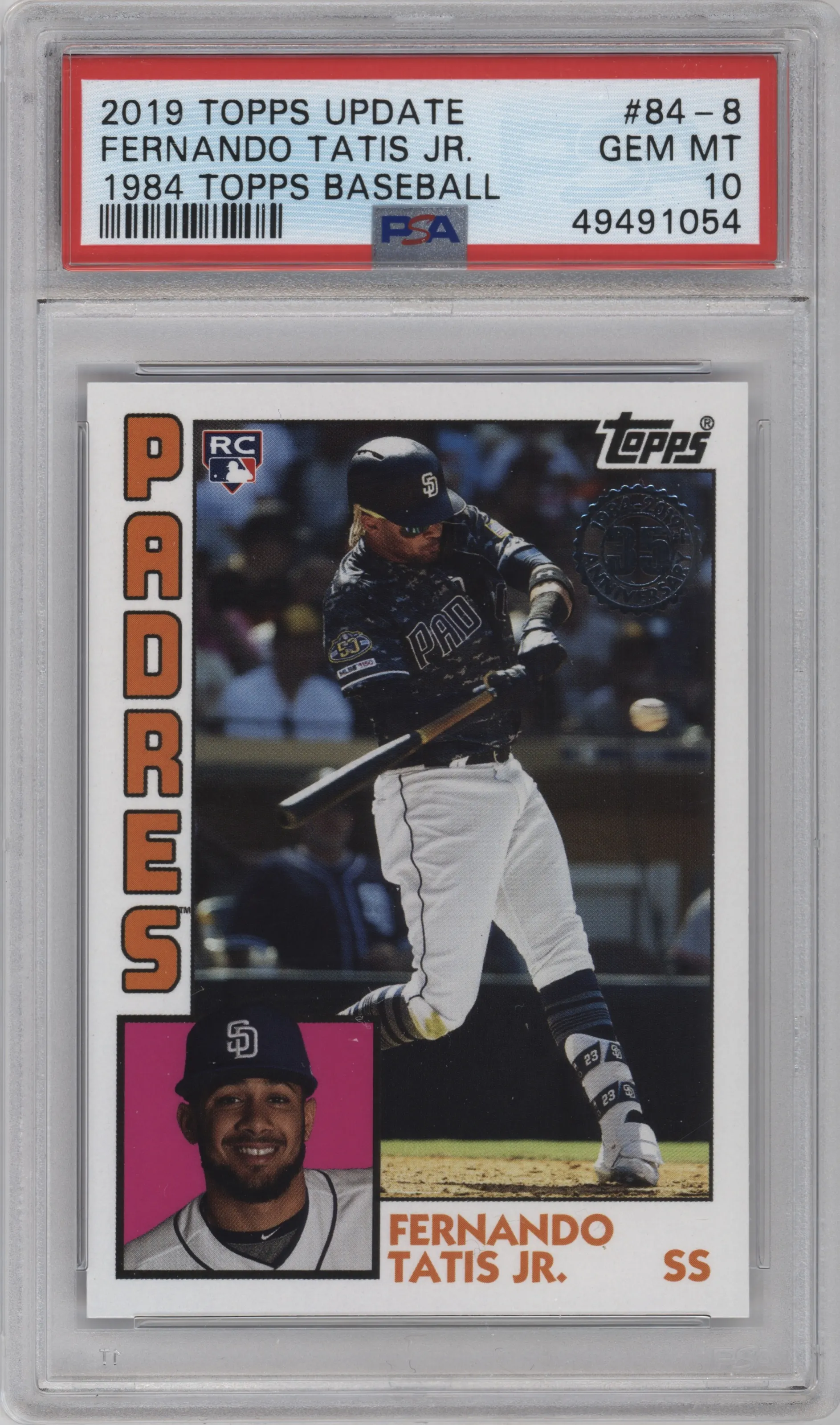 2019 Topps Update 1984 Topps Fernando Tatis Jr. PSA 10