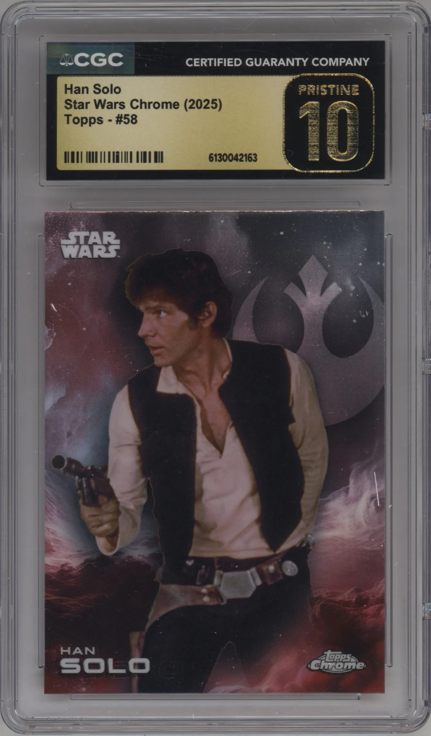 2025 Topps Chrome Star Wars Han Solo CGC 10
