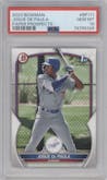 Josue De Paula from the 2023 Bowman  set graded by PSA and given an overall grade of 10.