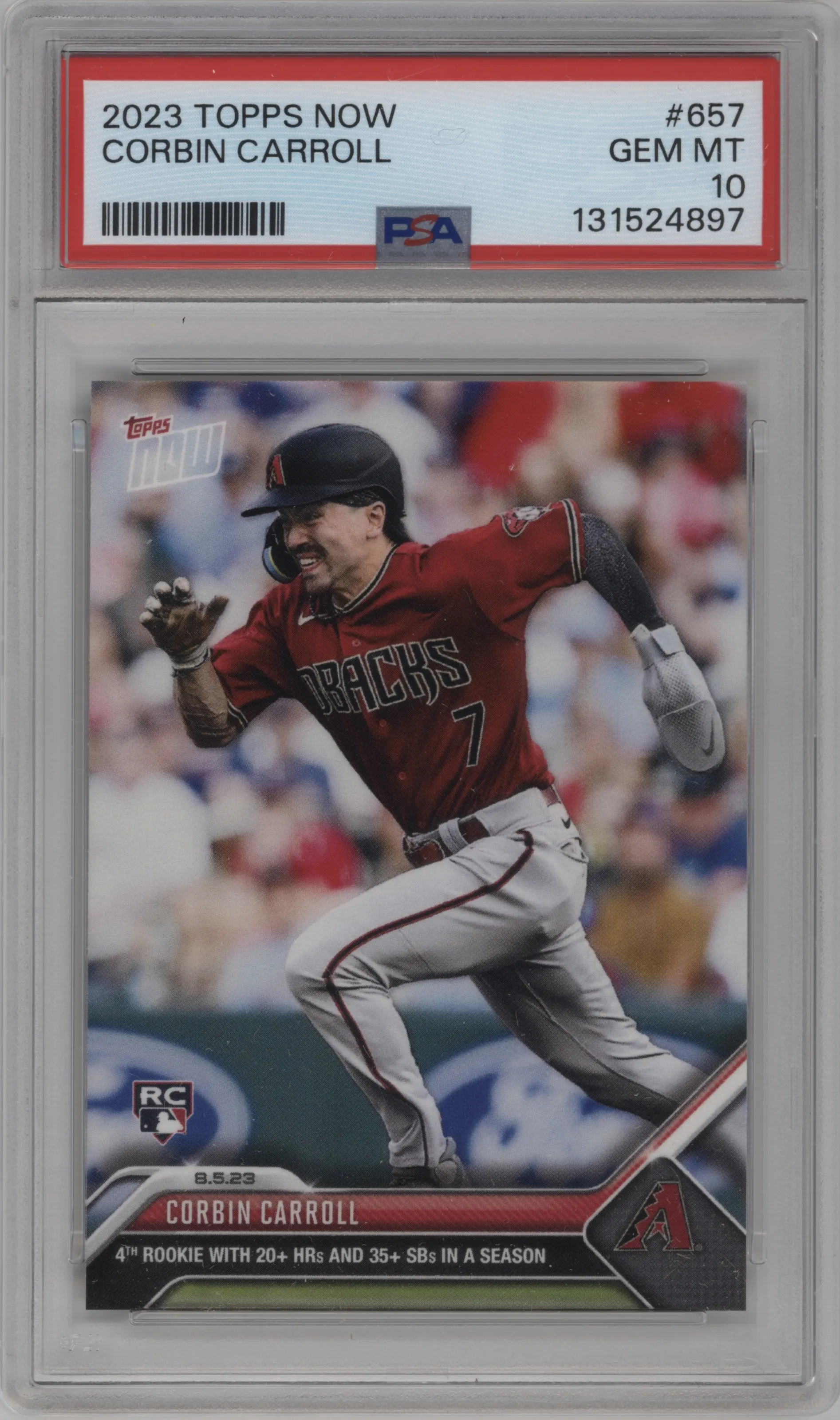 2023 Topps Now Corbin Carroll PSA 10