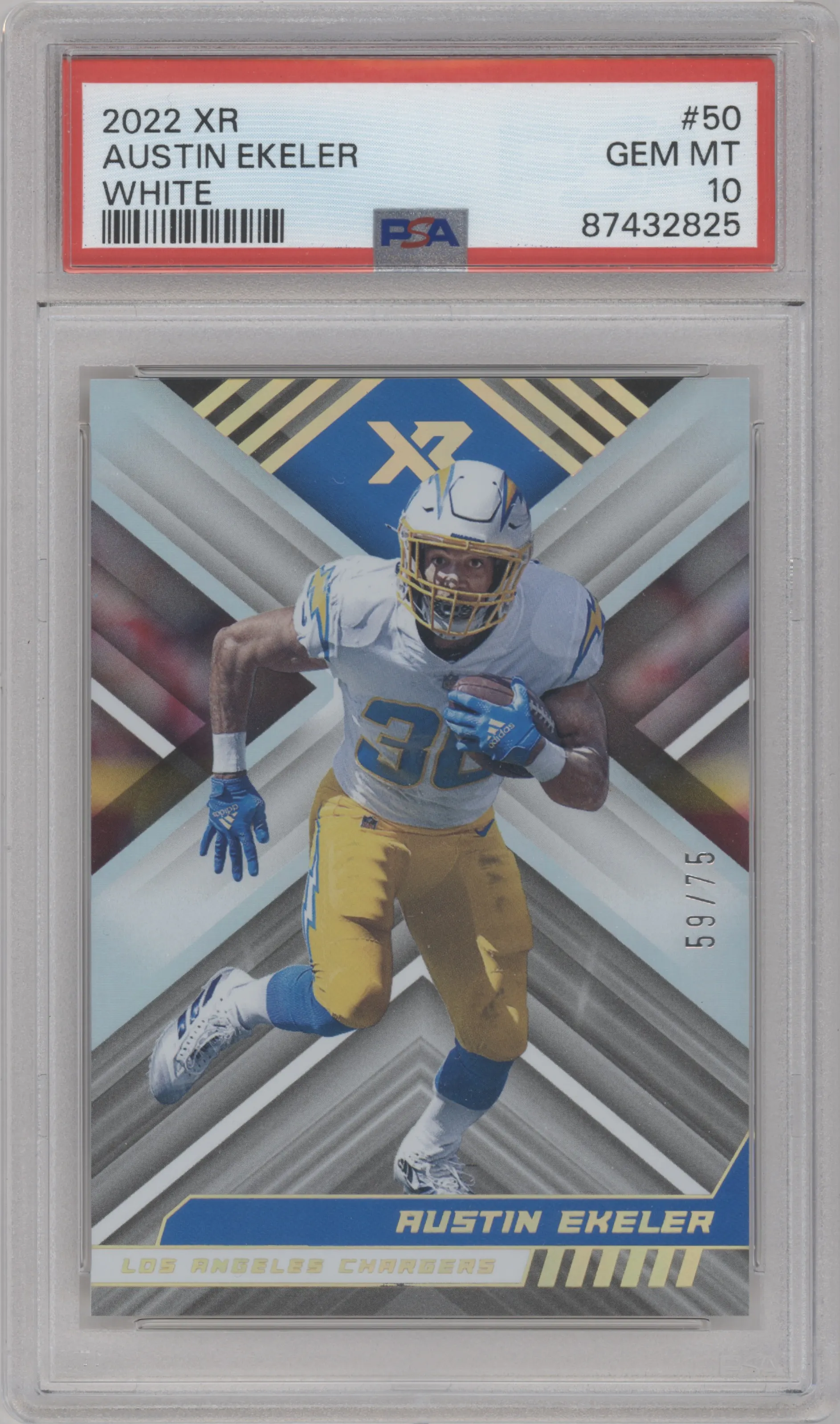 2022 Panini XR Austin Ekeler White PSA 10