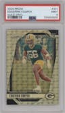Edgerrin Cooper from the 2024 Panini Prizm set featuring a Gold Vinyl parallel graded by PSA and given an overall grade of 9.