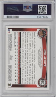 Jose Altuve from the 2011 Topps Update set graded by PSA and given an overall grade of 9.
