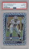 Micah Parsons from the 2021 Panini Donruss Optic set featuring a Stars parallel graded by PSA and given an overall grade of 10.