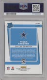 Micah Parsons from the 2021 Panini Donruss Optic set featuring a Stars parallel graded by PSA and given an overall grade of 10.