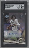 Shedeur Sanders from the 2023 Bowman Chrome University set graded by SGC and given an overall grade of 9.