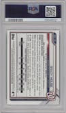 Brady House from the 2021 Bowman Draft set graded by PSA and given an overall grade of 10.