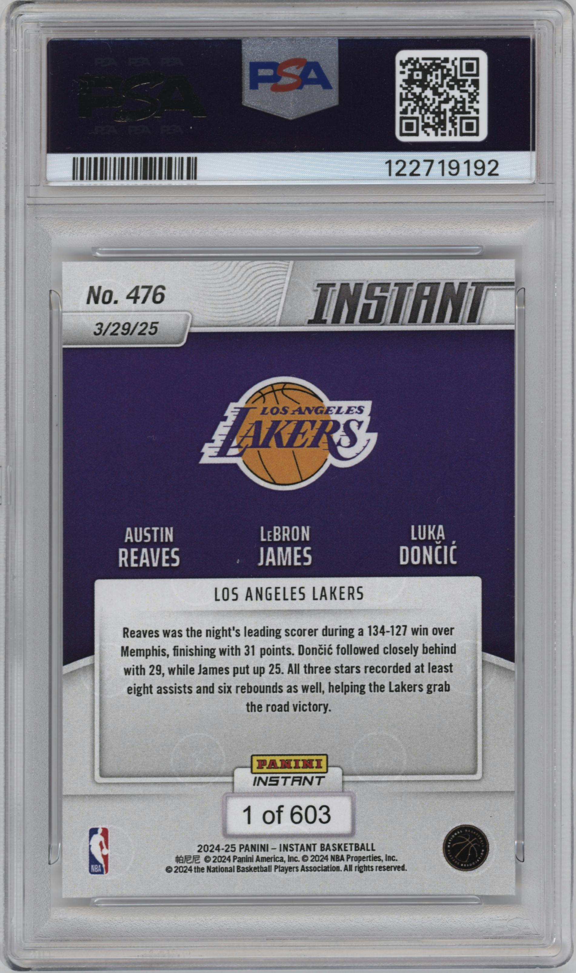 Austin Reaves/LeBron James/Luka Doncic