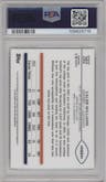 Caleb Williams from the 2024 Topps Chrome set featuring a Refractor parallel graded by PSA and given an overall grade of 10.