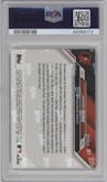 Jackson Holliday from the 2024 Topps Now set graded by PSA and given an overall grade of 10.
