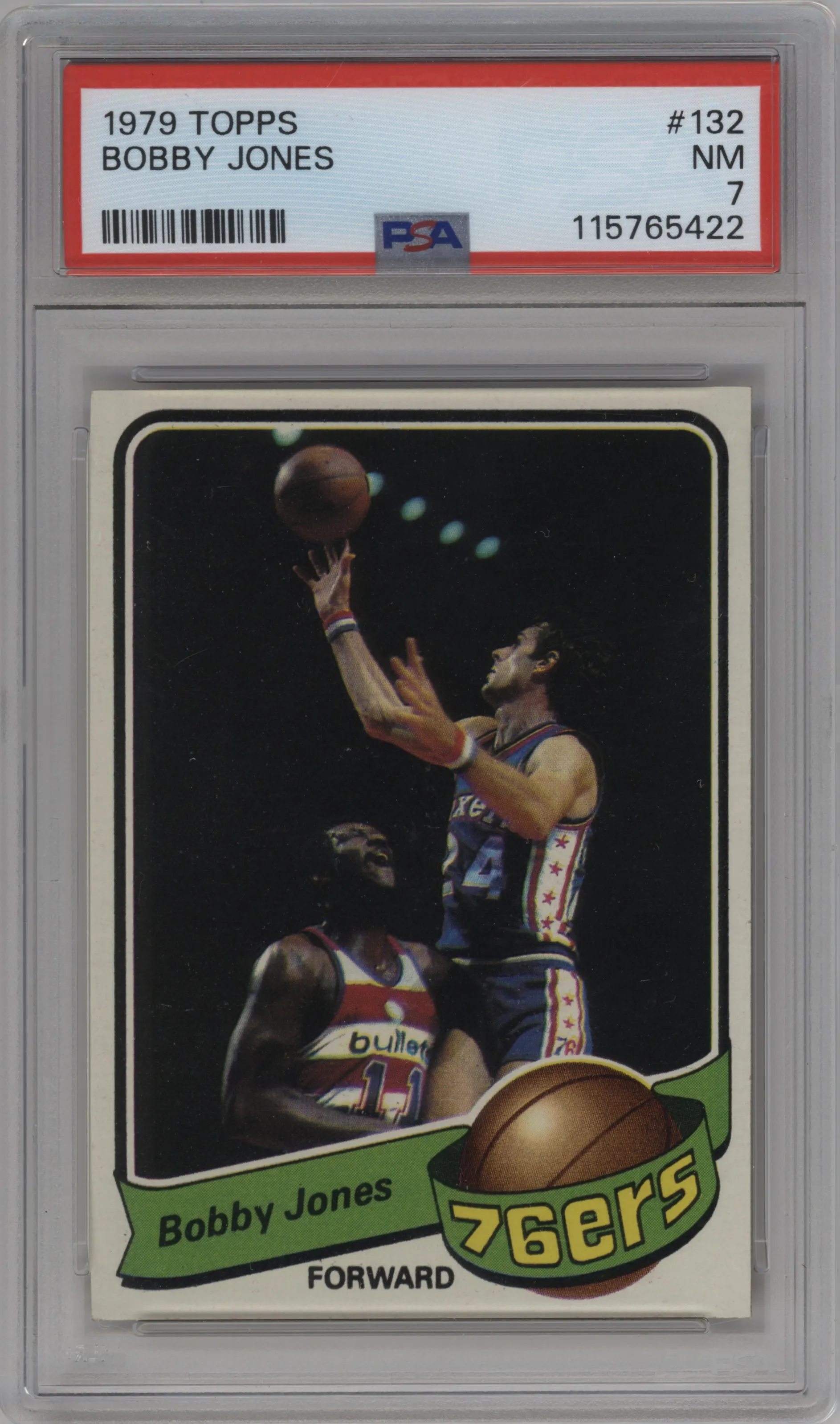 1979 Topps Bobby Jones PSA 7