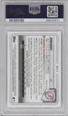Jasson Dominguez from the 2020 Bowman set graded by PSA and given an overall grade of 10.