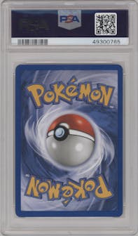 Charizard from the 2000 Pokemon set graded by PSA and given an overall grade of 7.
