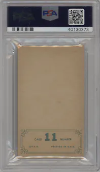 Mickey Mantle from the 1965 Topps set graded by PSA and given an overall grade of 8.