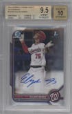 Elijah Green from the 2022 Bowman Draft set graded by Beckett and given an overall grade of 9.5.