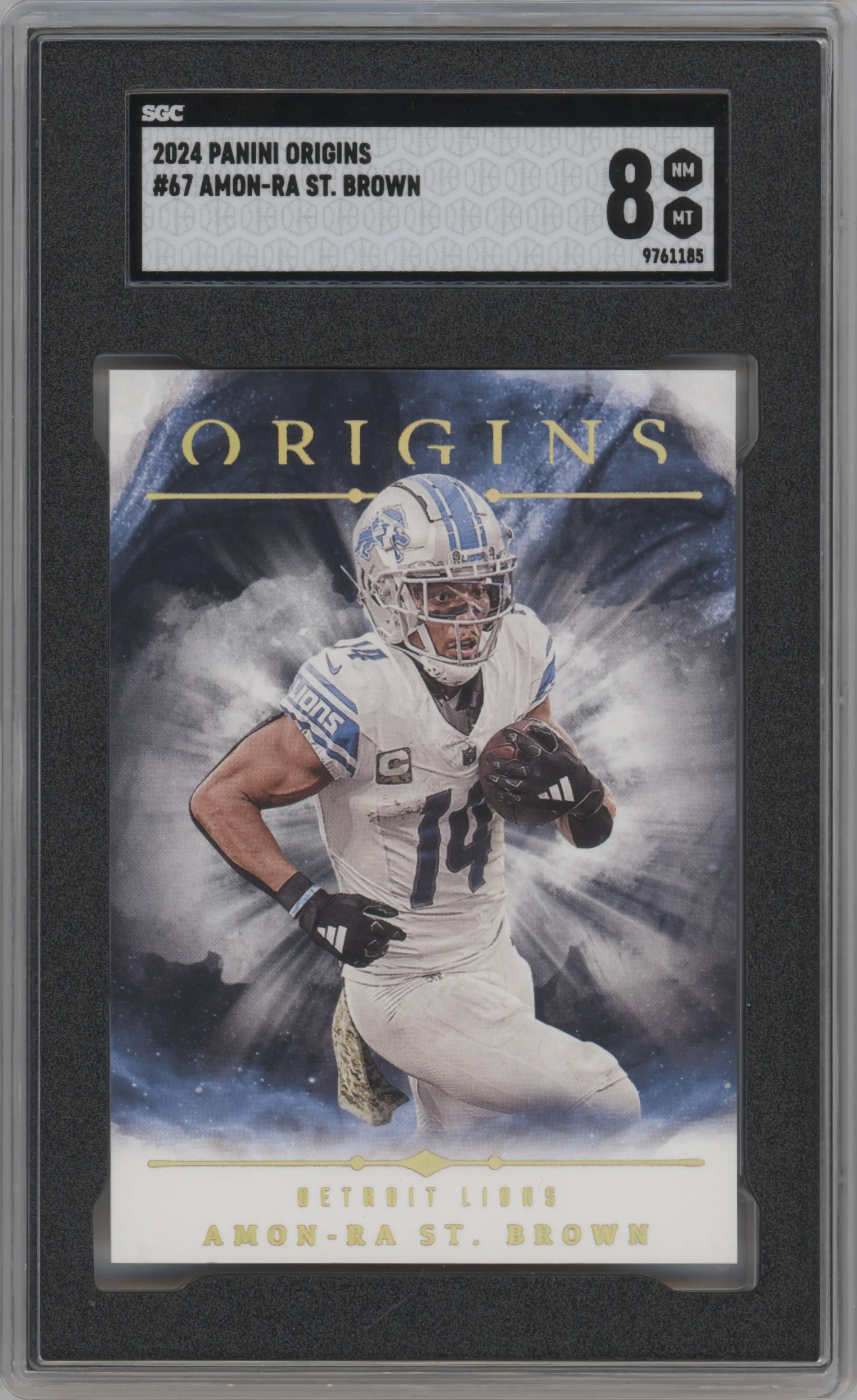 2024 Panini Origins Amon-Ra St. Brown #67 SGC 8
