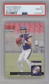 J.J. McCarthy from the 2024 Donruss set graded by PSA and given an overall grade of 10.