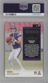 J.J. McCarthy from the 2024 Donruss set graded by PSA and given an overall grade of 10.