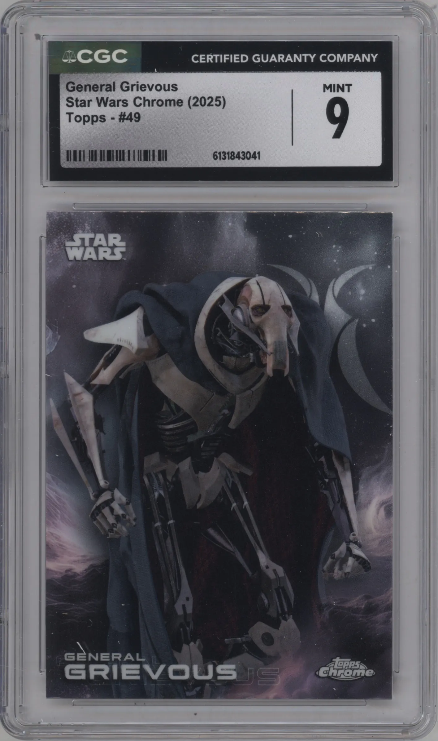 2025 Topps Chrome Star Wars General Grievous #49 CGC 9