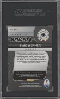 Timo Werner from the 2018 Panini Prizm World Cup set graded by SGC and given an overall grade of 10.