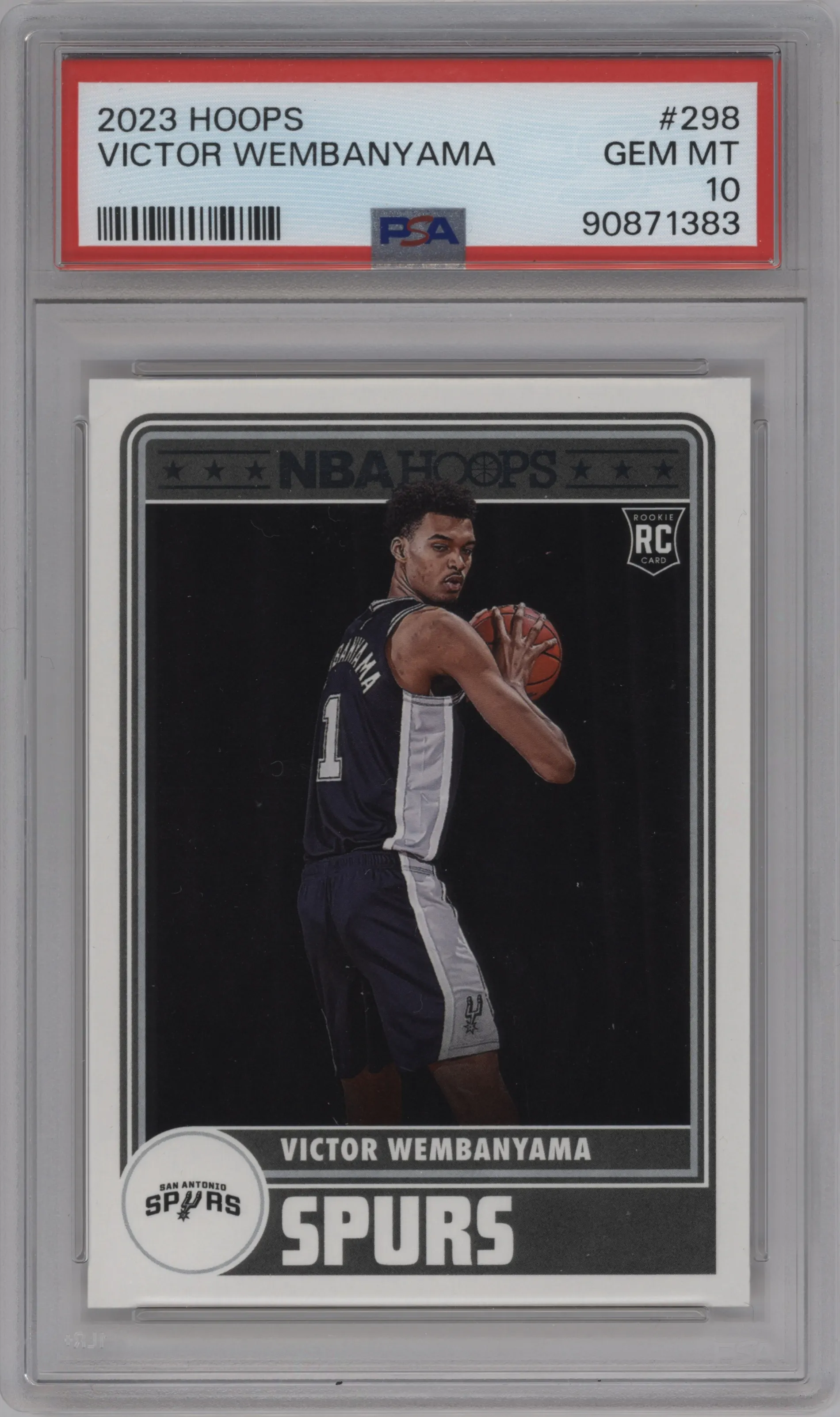 2023 Panini NBA Hoops Victor Wembanyama PSA 10